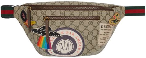 gucci beige gg supreme courrier belt bag|Small belt bag in beige and ebony GG Supreme .